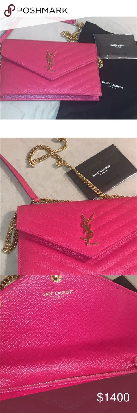 ysl pink handbag|ysl wallet pink.